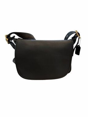 Rare Vtg 1998 Coach Patricia’s Legacy Flap Crossbody Bag Navy Black #9951